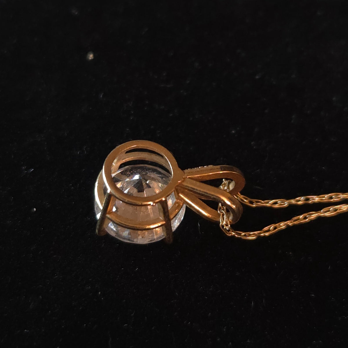 Vintage 18" Prime Art & Jewel Classic Solitaire Necklace