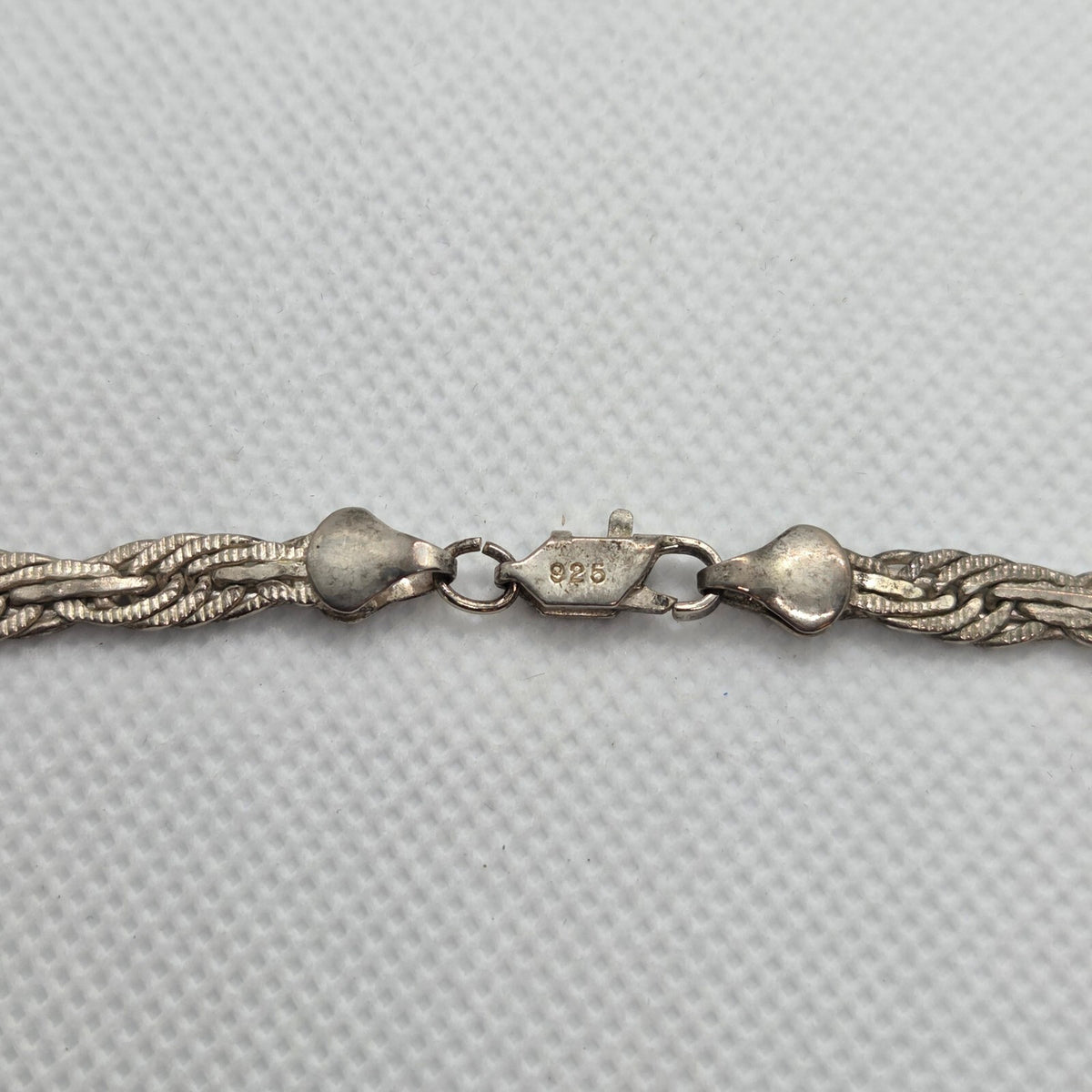 Sterling Silver 24" Italian Rope Woven Chain Necklace