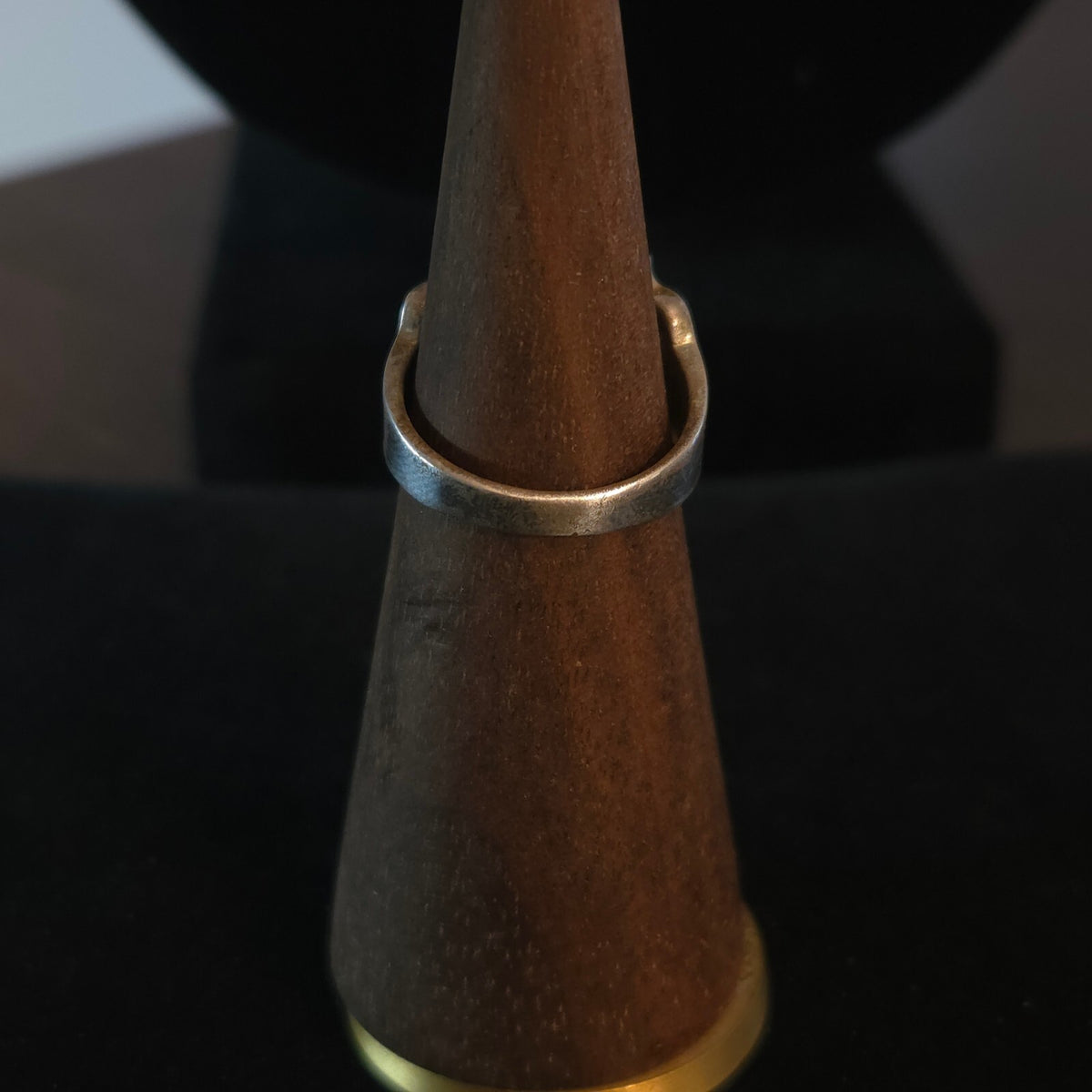 Vintage Size 7 Sterling Silver Ribbed Fluted Edge Ring