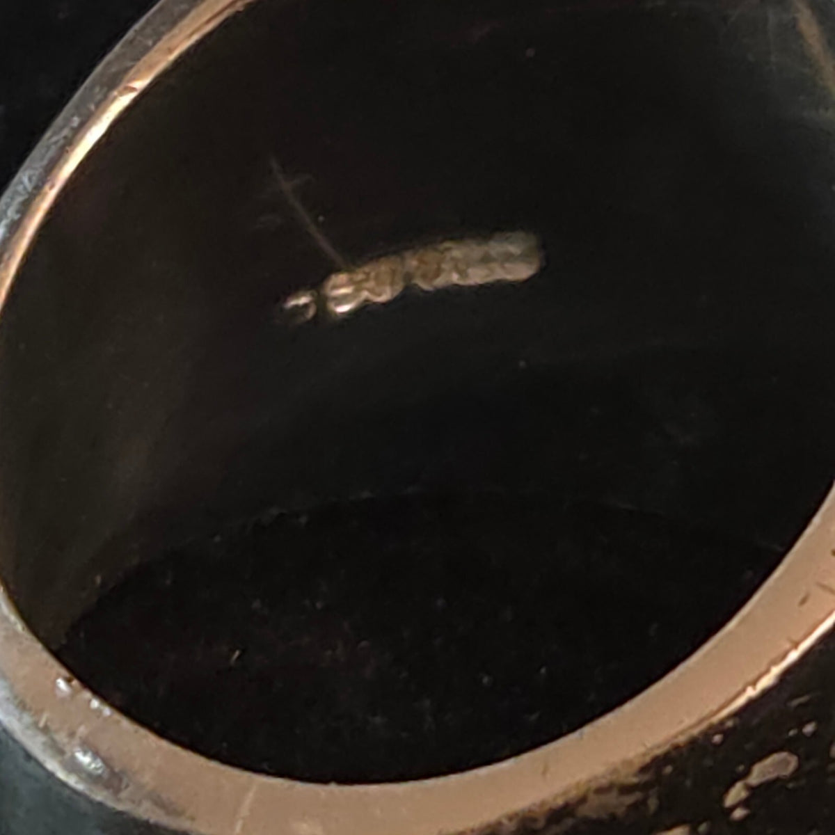 Vintage Size 8 Sterling Silver Wide Silver Ring