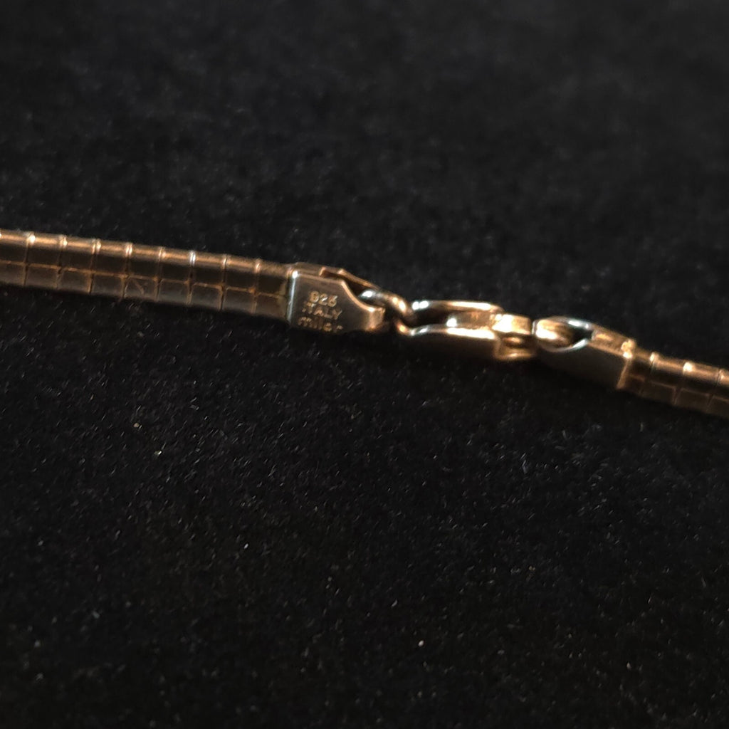 Milor 16" Sterling Silver Carolyn Pollack Pin Necklace