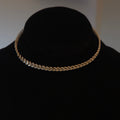Vintage 16" Sterling Silver Textured Twist Choker
