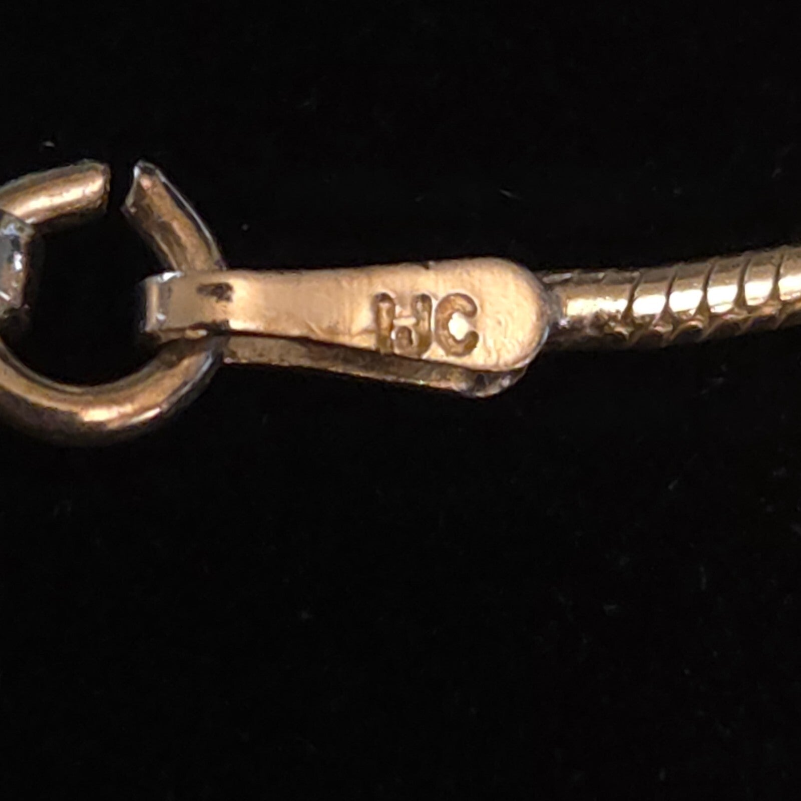 Vintage Sterling Silver Snake Chain with Sterling Sand Dollar Charm