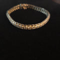 Vintage 7 1/2" Sterling Silver Tennis Bracelet