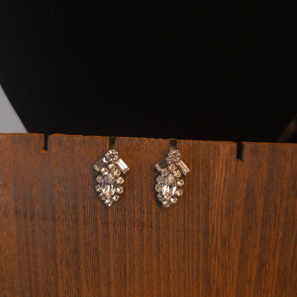 Vintage Rhinestone Necklace and Earring Set