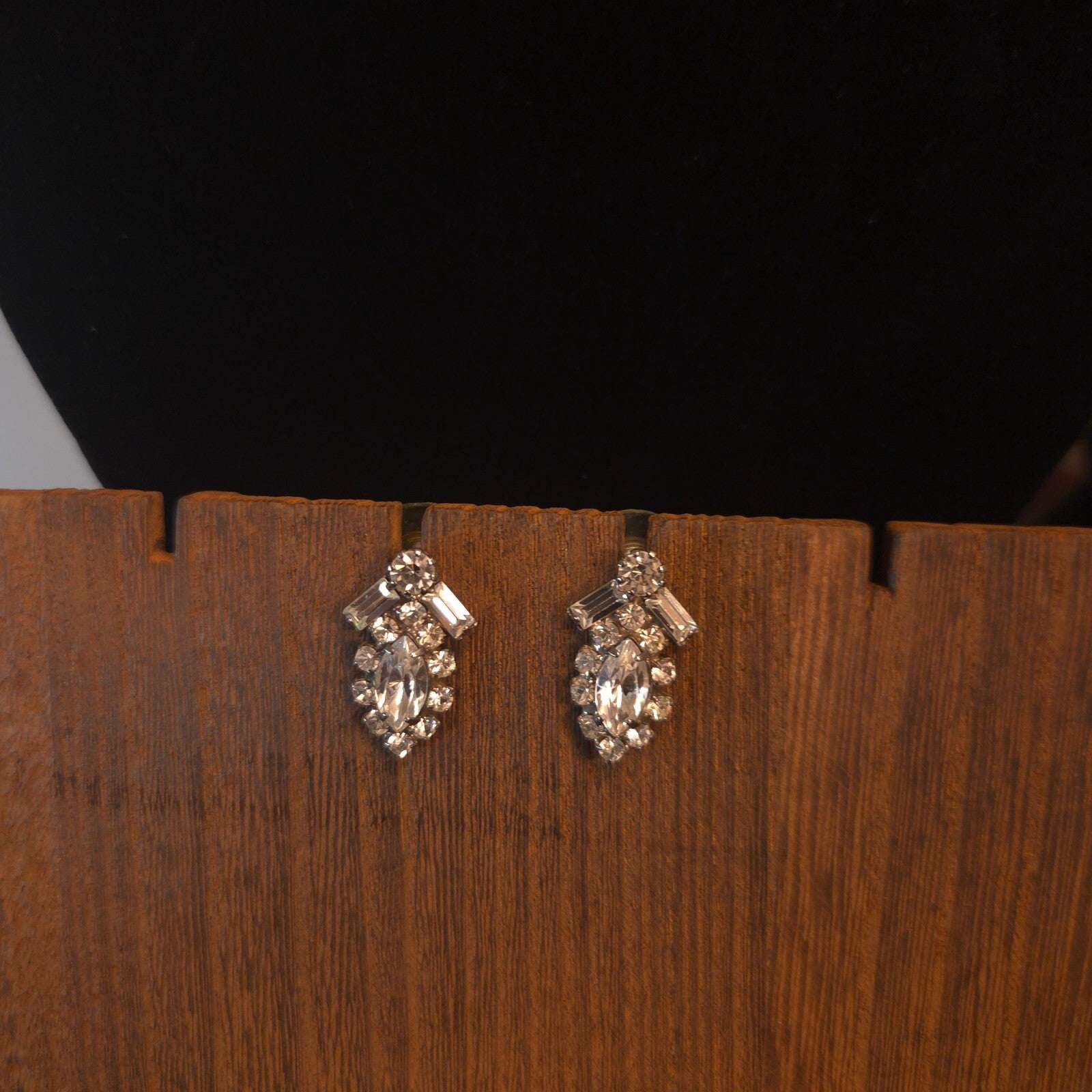 Vintage Rhinestone Necklace and Earring Set