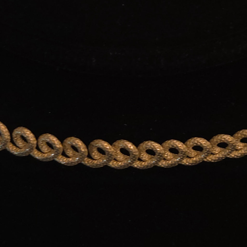 Vintage 16" Sterling Silver Textured Twist Choker