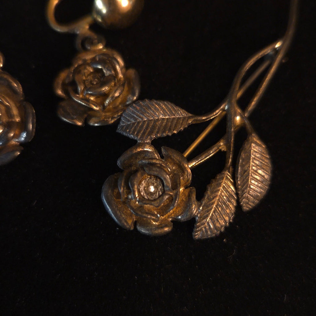 Gold Over Sterling Silver AVON Rose Set