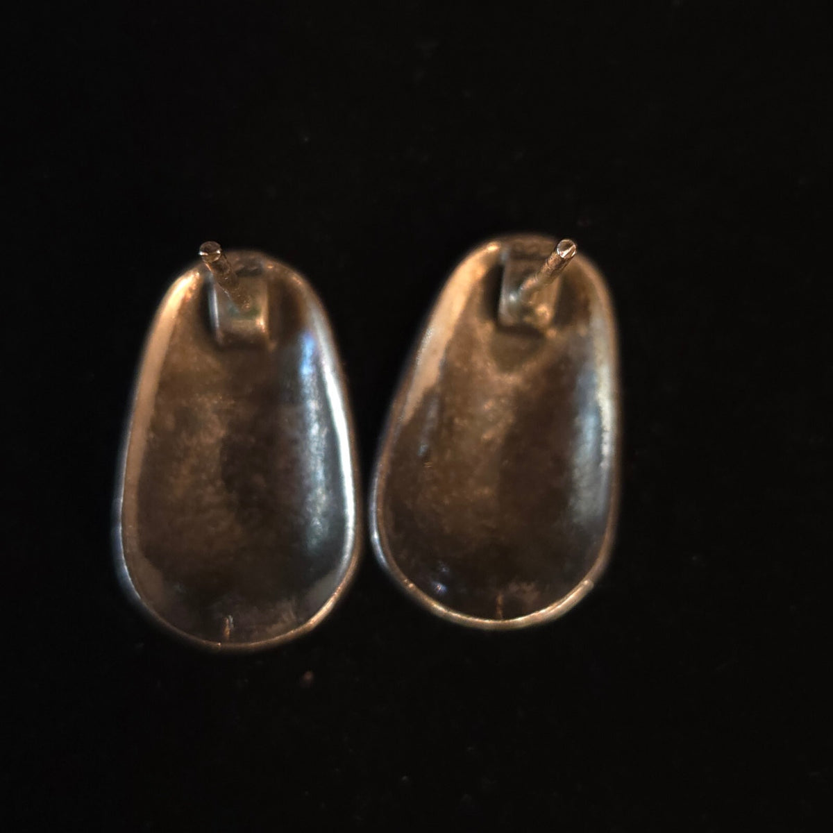 Vintage Art Deco Sterling Silver Teardrop Marcasite Earrings