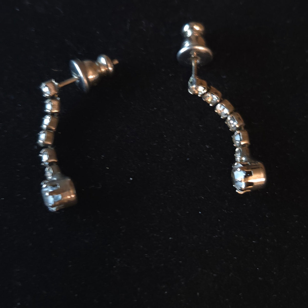 Twinkling Drop Rhinestone Earrings
