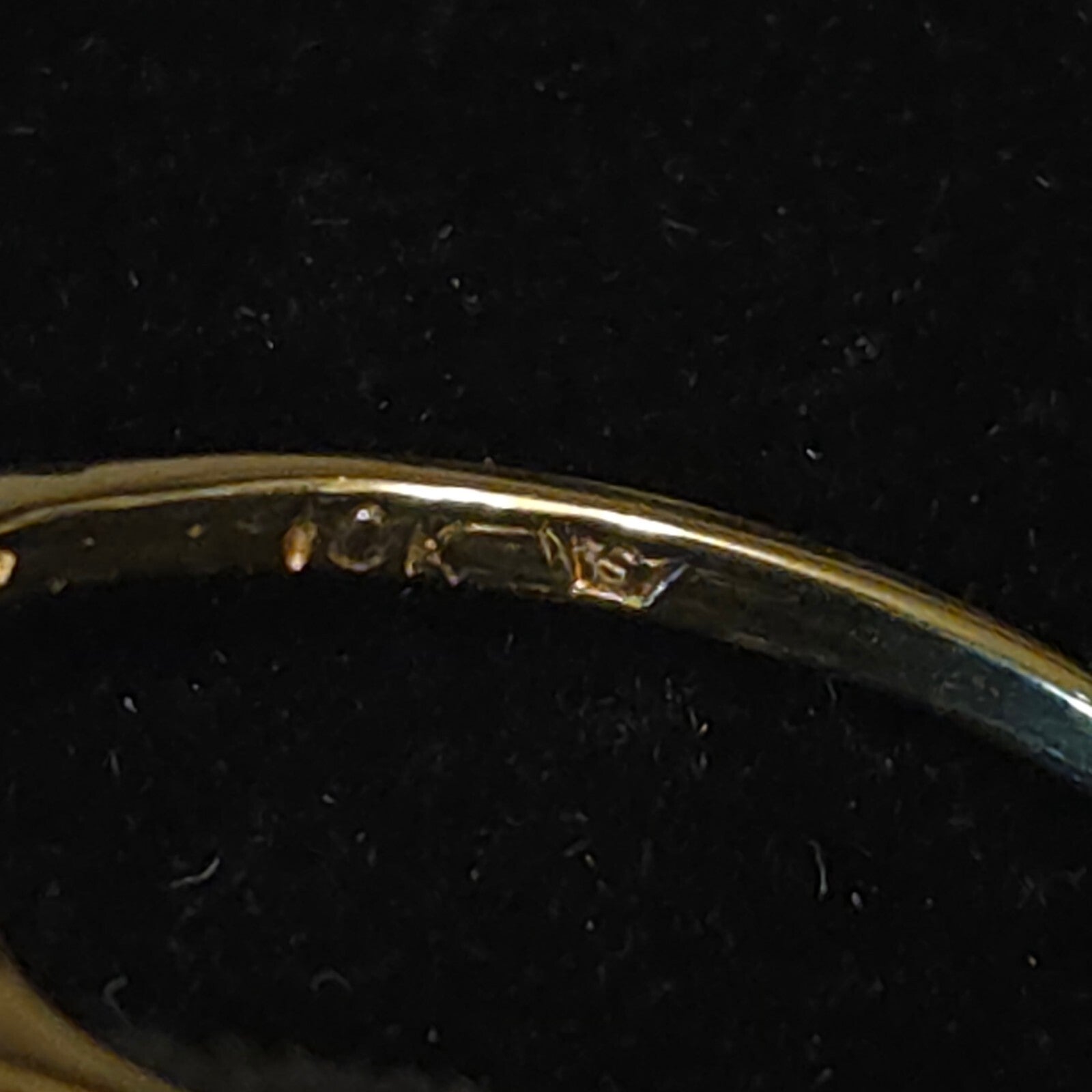 Vintage Size 7 10K Gold 6mm Pearl and CZ Ring