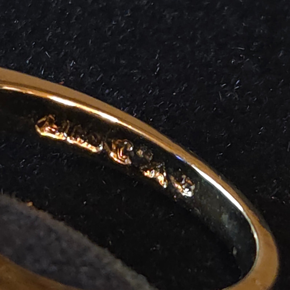 Vintage 14K HGE LIND Round Bypass Sapphire Size 7 Ring