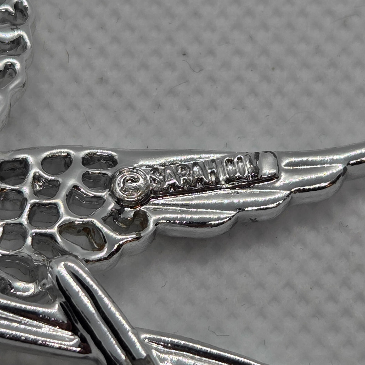 Vintage Sarah Coventry Silver-Tone Dove Bird Brooch