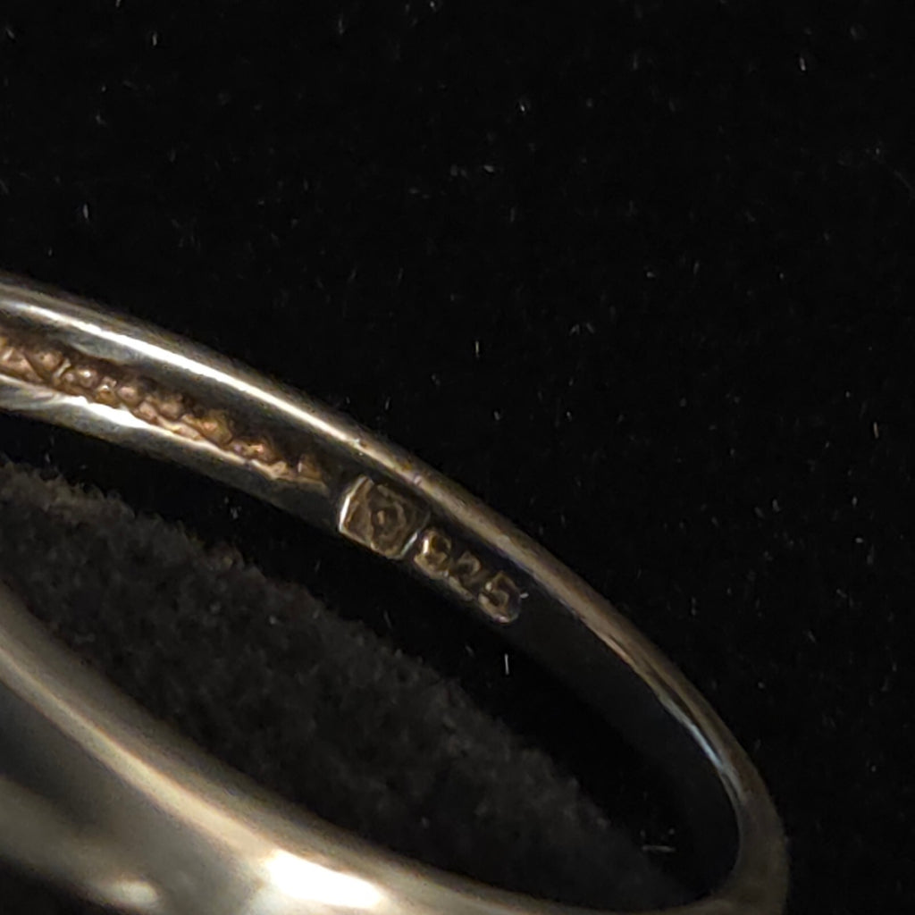 Vintage Size 7 Estate Sterling Silver Amethyst Cocktail Ring
