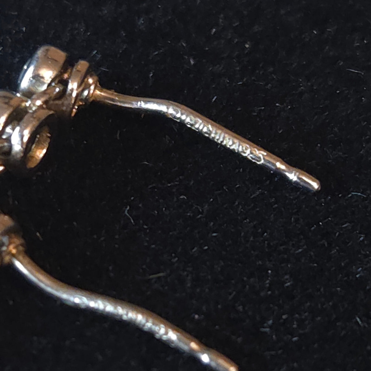 CZ 925 Sterling Silver Wave Earrings
