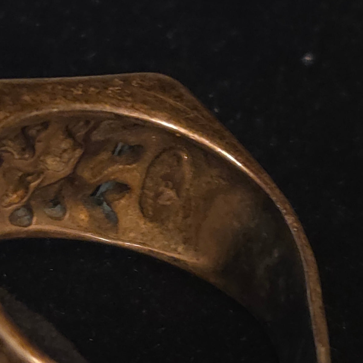 Vintage Size 10 Sterling Silver SW Turquoise Ring