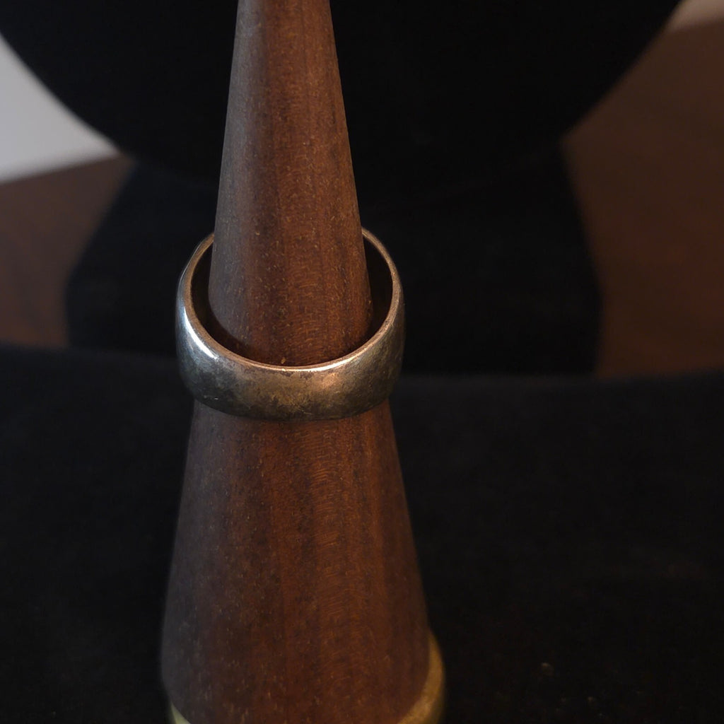 Vintage Sterling Silver Crater or Leopard Print Ring