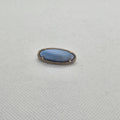 Vintage 1" Periwinkle Blue Oval Brooch