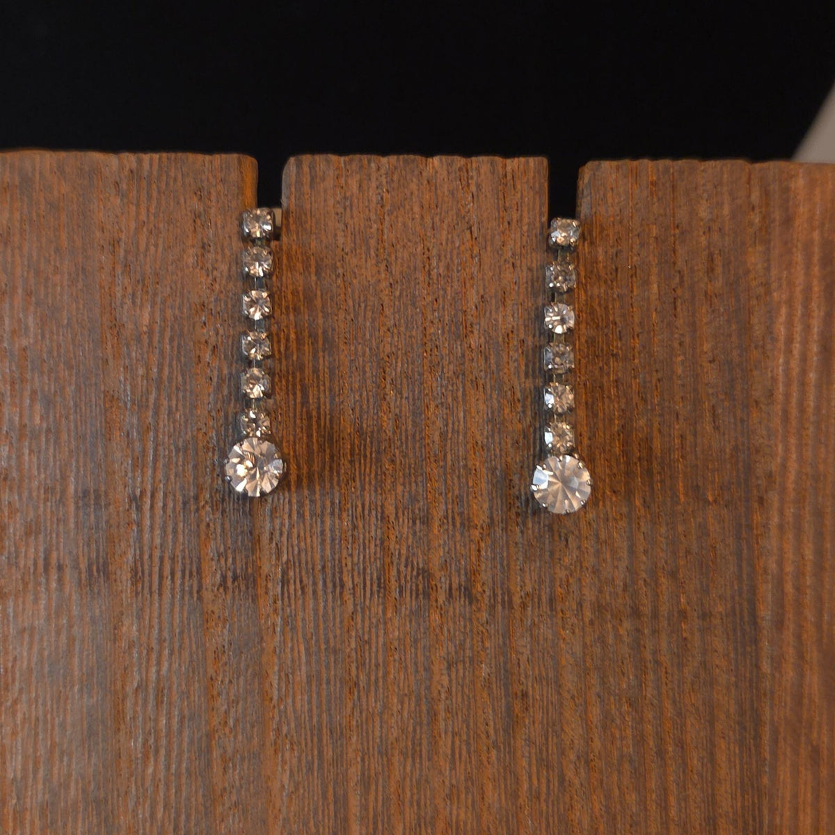 Twinkling Drop Rhinestone Earrings