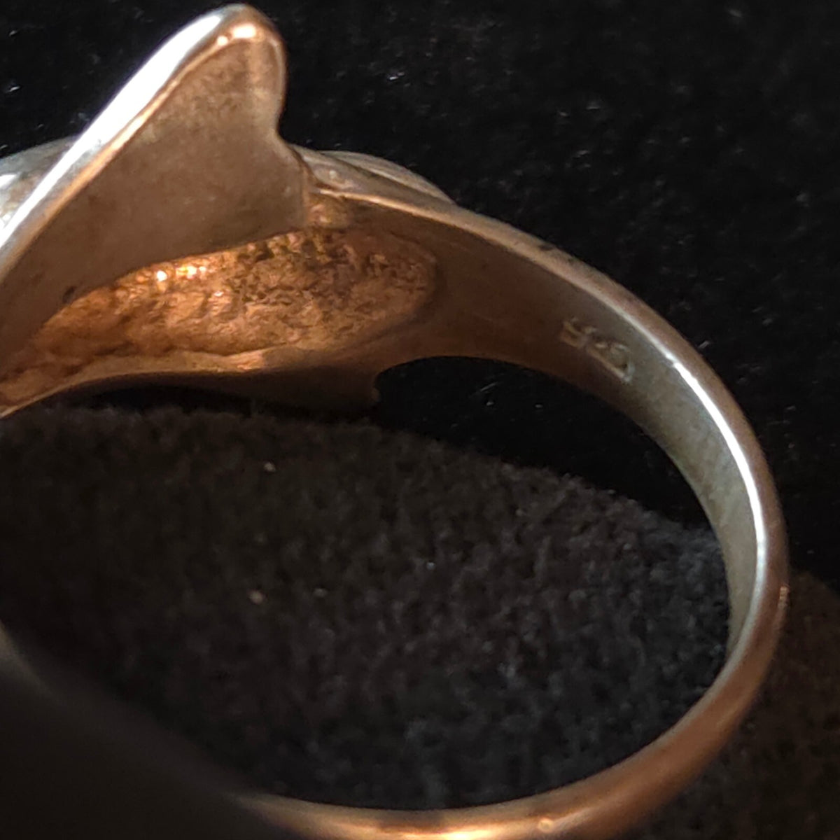 Vintage Size 6 Sterling Silver Dolphin Ring