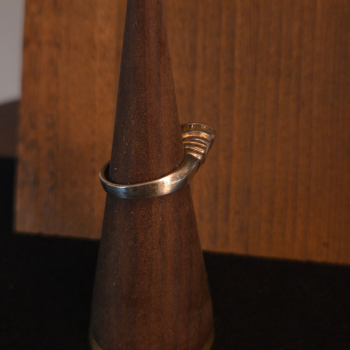 Vintage Size 6 Sterling Silver Pink Tourmaline Unique Ring