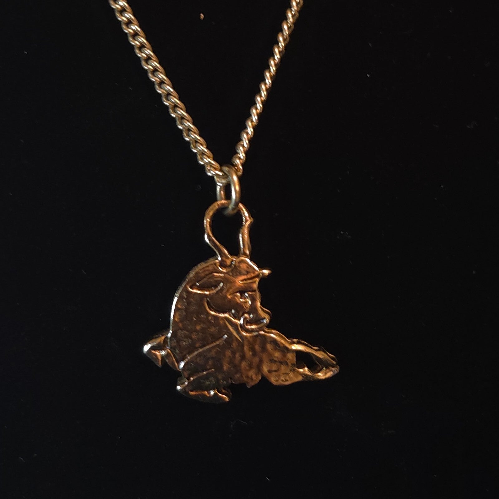 Gold-Tone Taurus Necklace