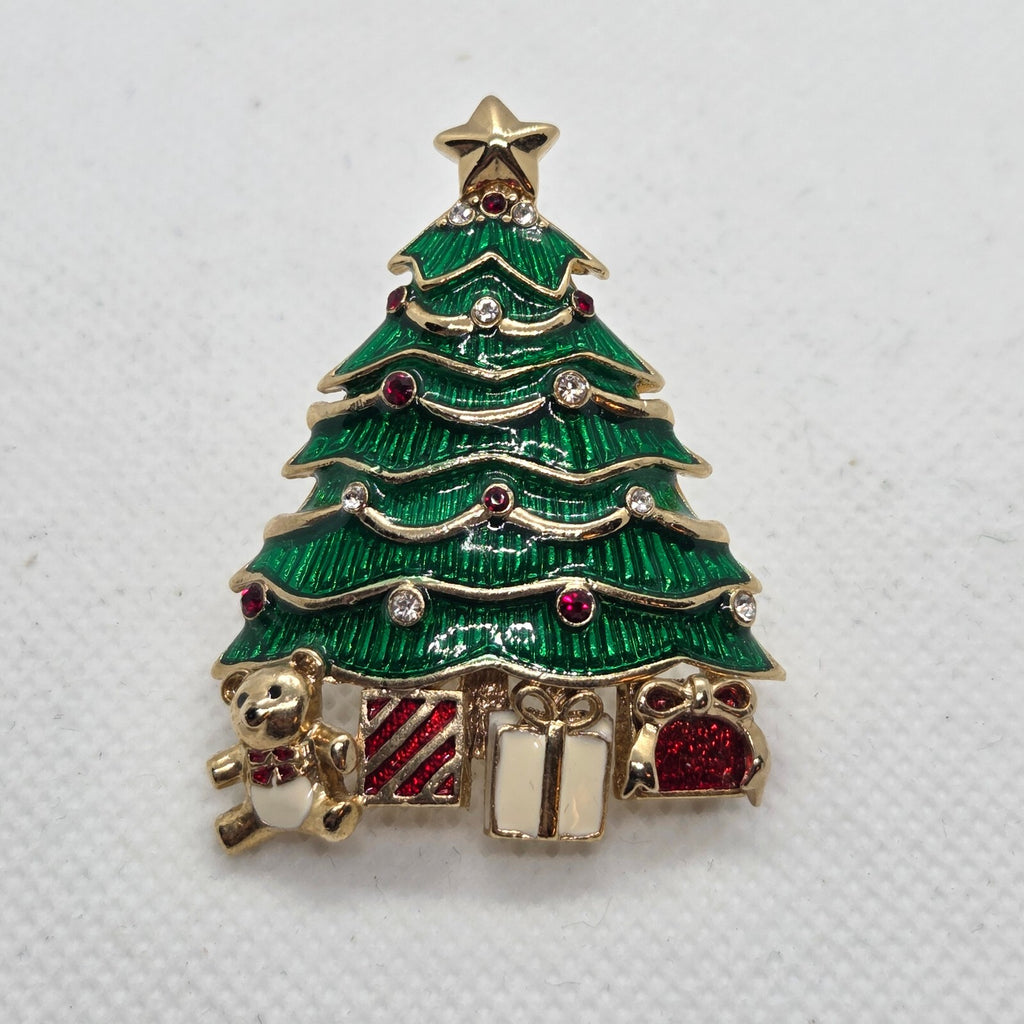 Vintage Monet 2" Christmas Tree Brooch