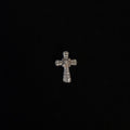 Sterling Silver 7/8" CZ Cross Pendant