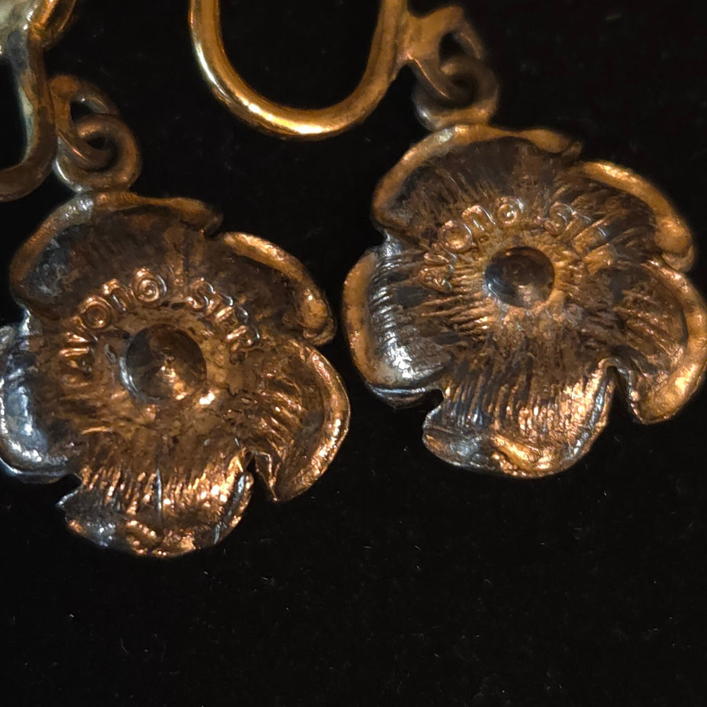 Gold Over Sterling Silver AVON Rose Set