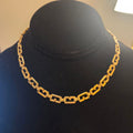 Vintage 16" Givenchy gold-plated G-logo link chain necklace