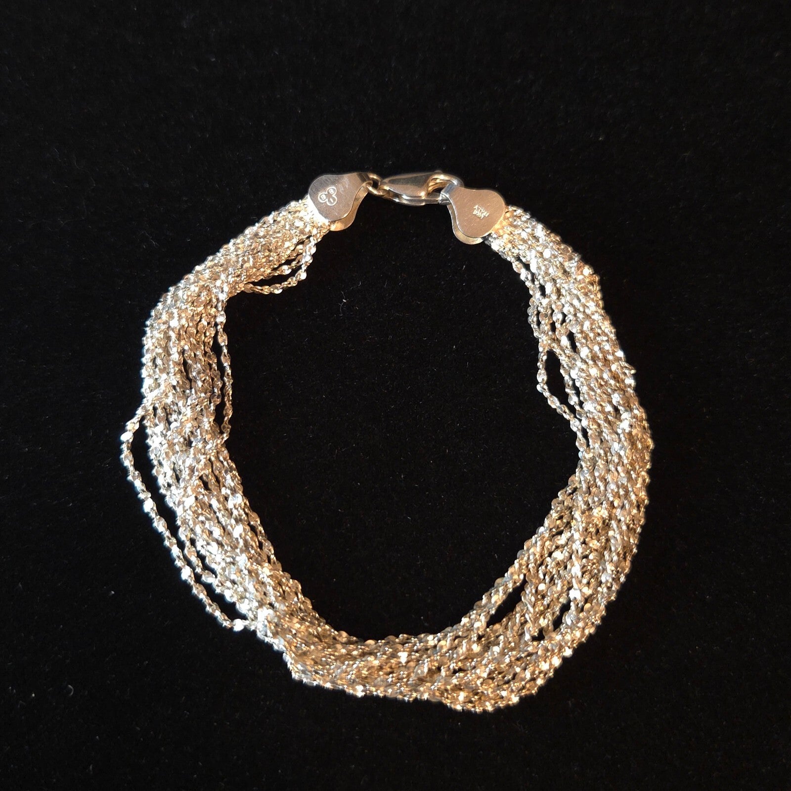 Sterling Silver 7 1/2" Multi-Strand Bracelet