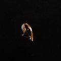 Vintage 14K Trillion-cut Black Onyx & Diamond Pendant