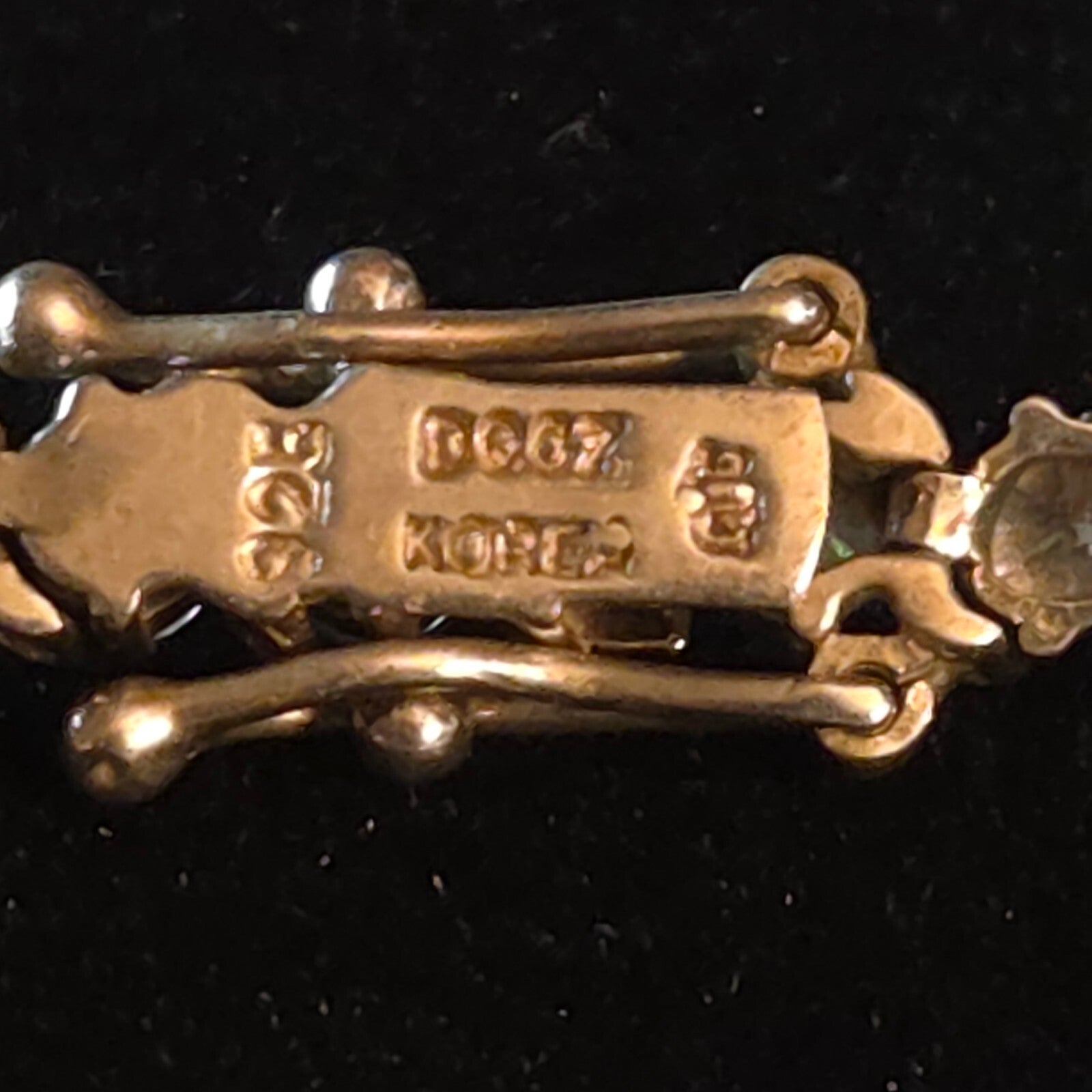 Vintage 7 1/2" Sterling Silver S-Link Tennis Bracelet