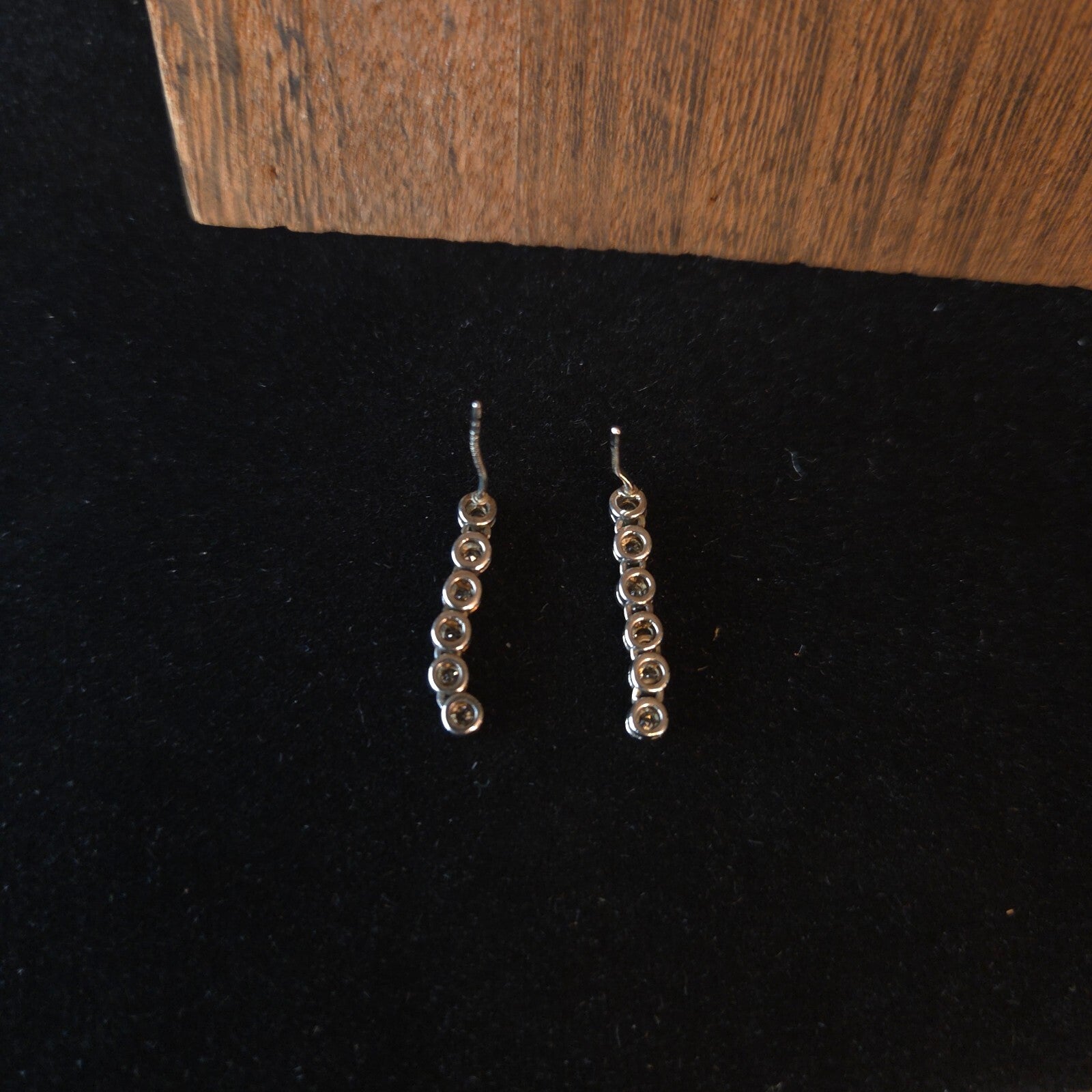 CZ 925 Sterling Silver Wave Earrings