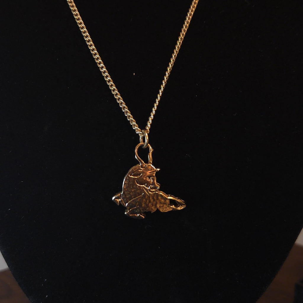 Gold-Tone Taurus Necklace