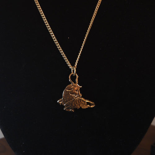 Gold-Tone Taurus Necklace