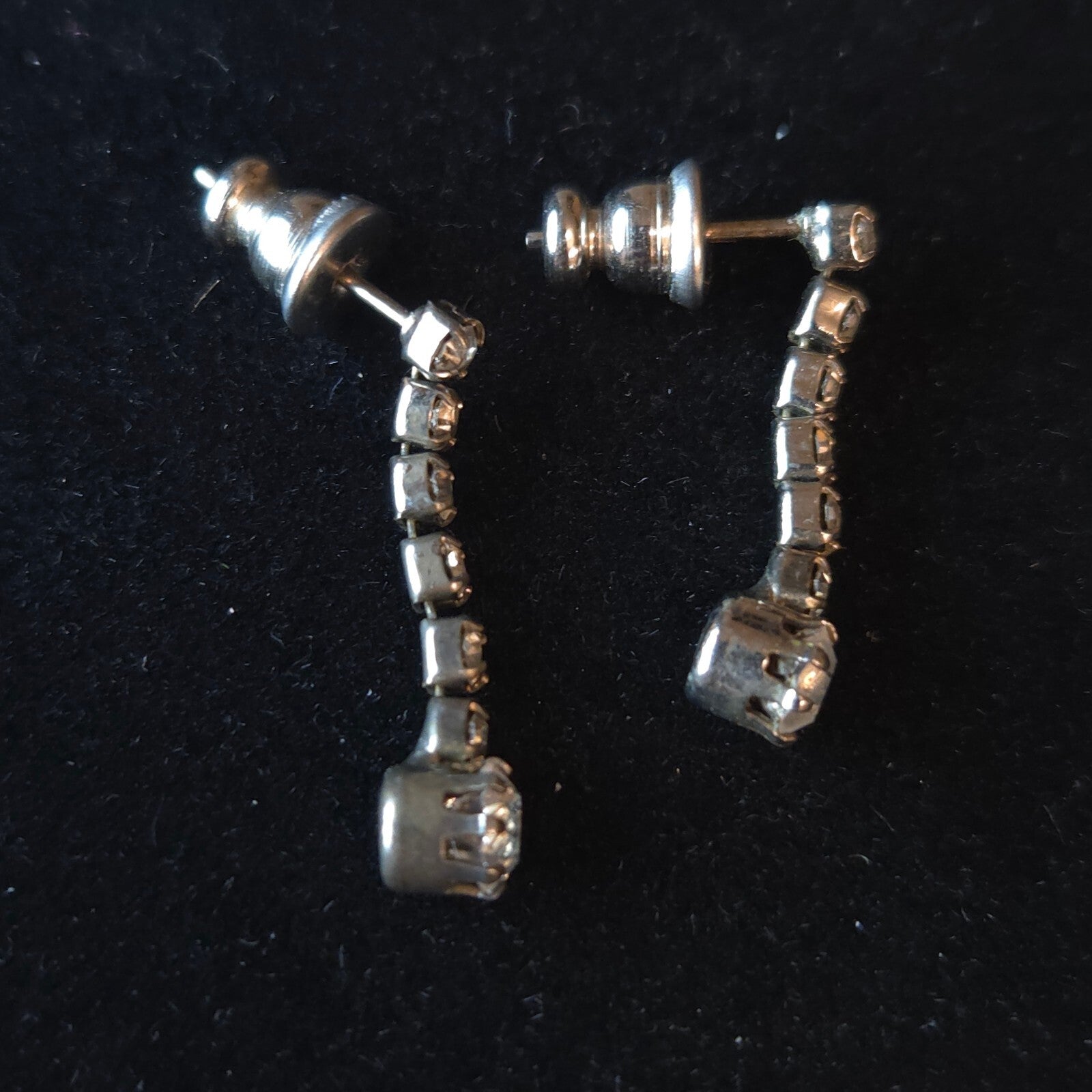 Twinkling Drop Rhinestone Earrings