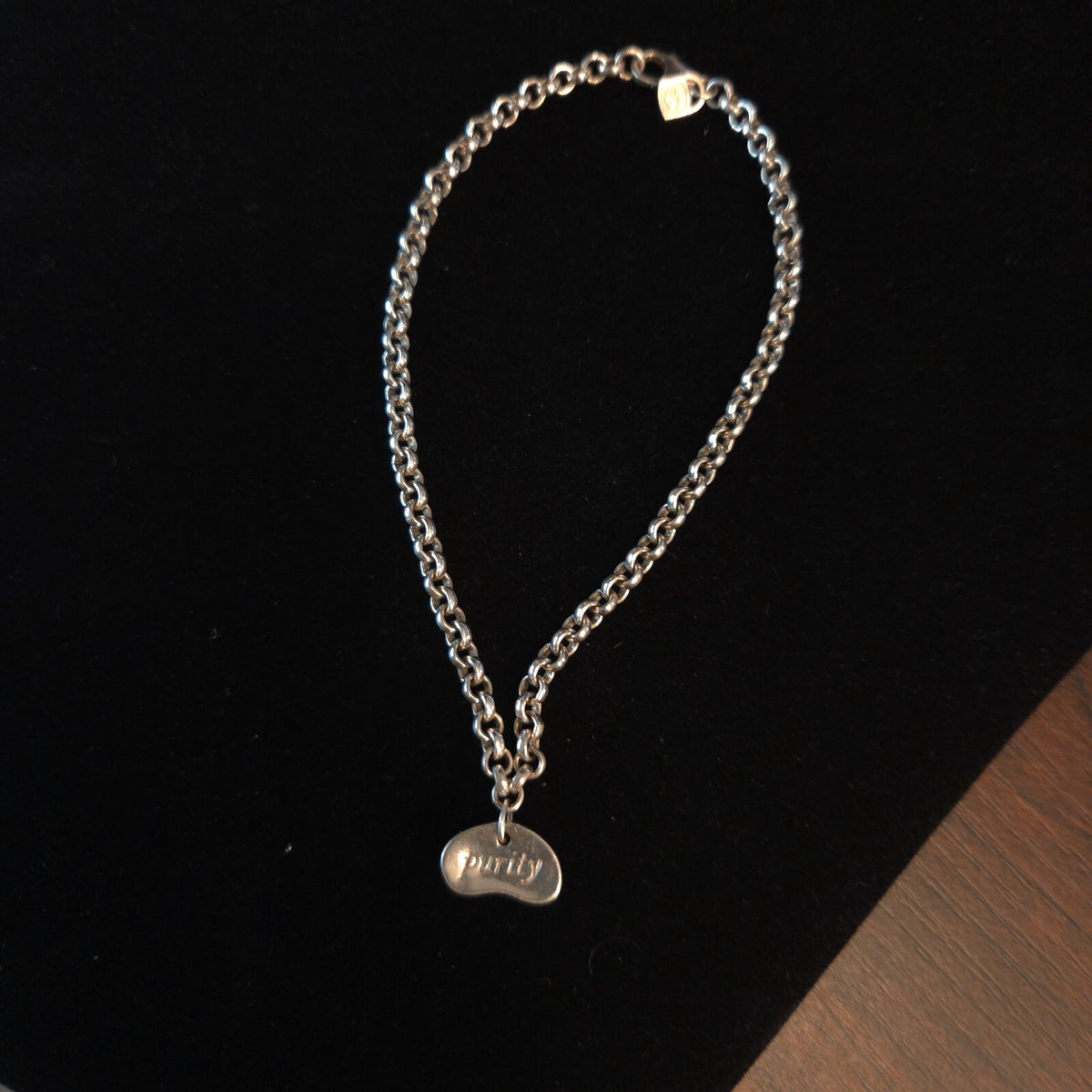 Sterling. 999 Silver Purity Bean Rolo Bracelet