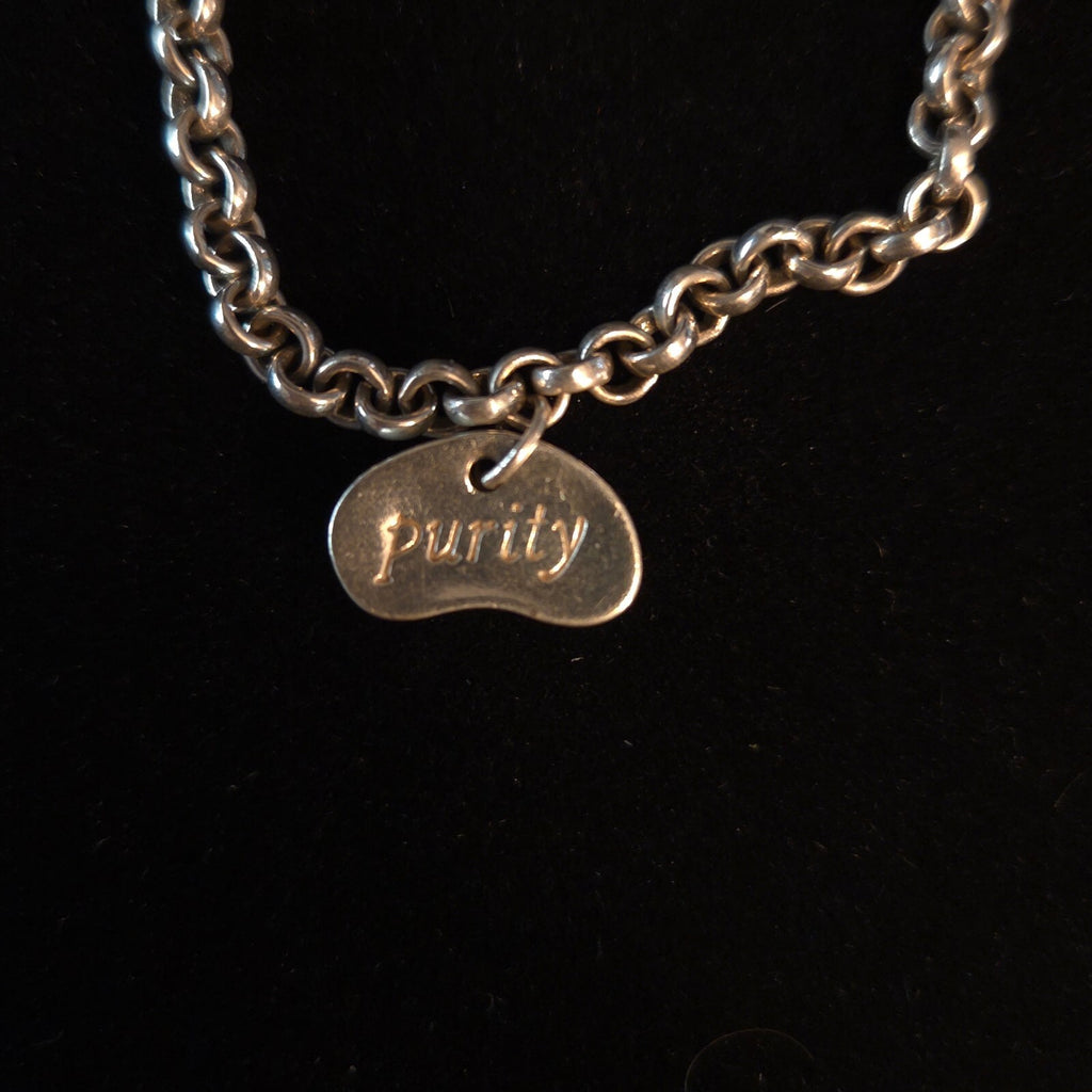 Sterling. 999 Silver Purity Bean Rolo Bracelet