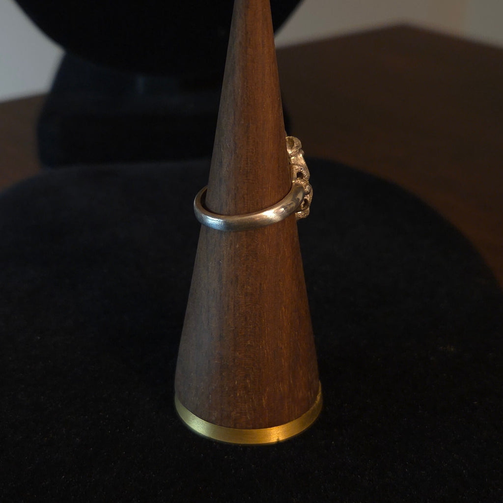 Vintage Size 7 Sterling Silver Kabana Amethyst Ring