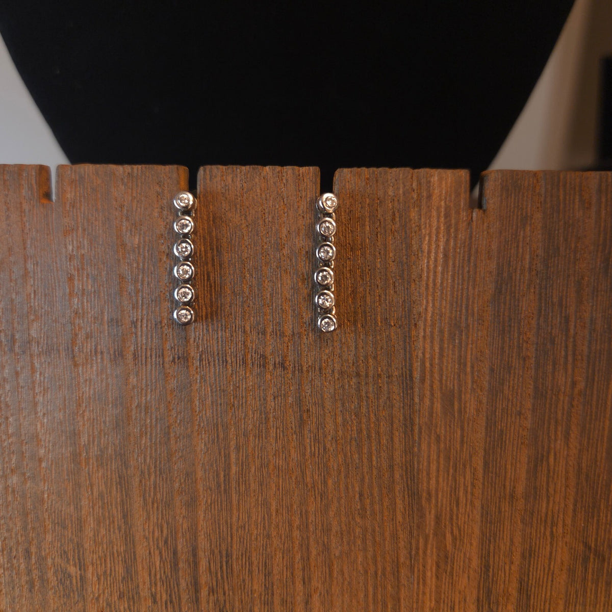 CZ 925 Sterling Silver Wave Earrings
