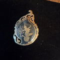 Vintage Siam Sterling Silver Niello Brooch