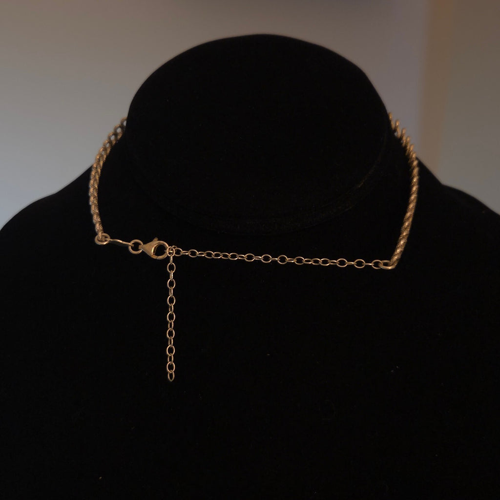 Vintage 16" Sterling Silver Textured Twist Choker