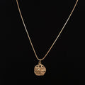 Vintage Sterling Silver Snake Chain with Sterling Sand Dollar Charm