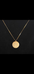 24" Gold-Toned Monogrammed "C" Medallion Necklace