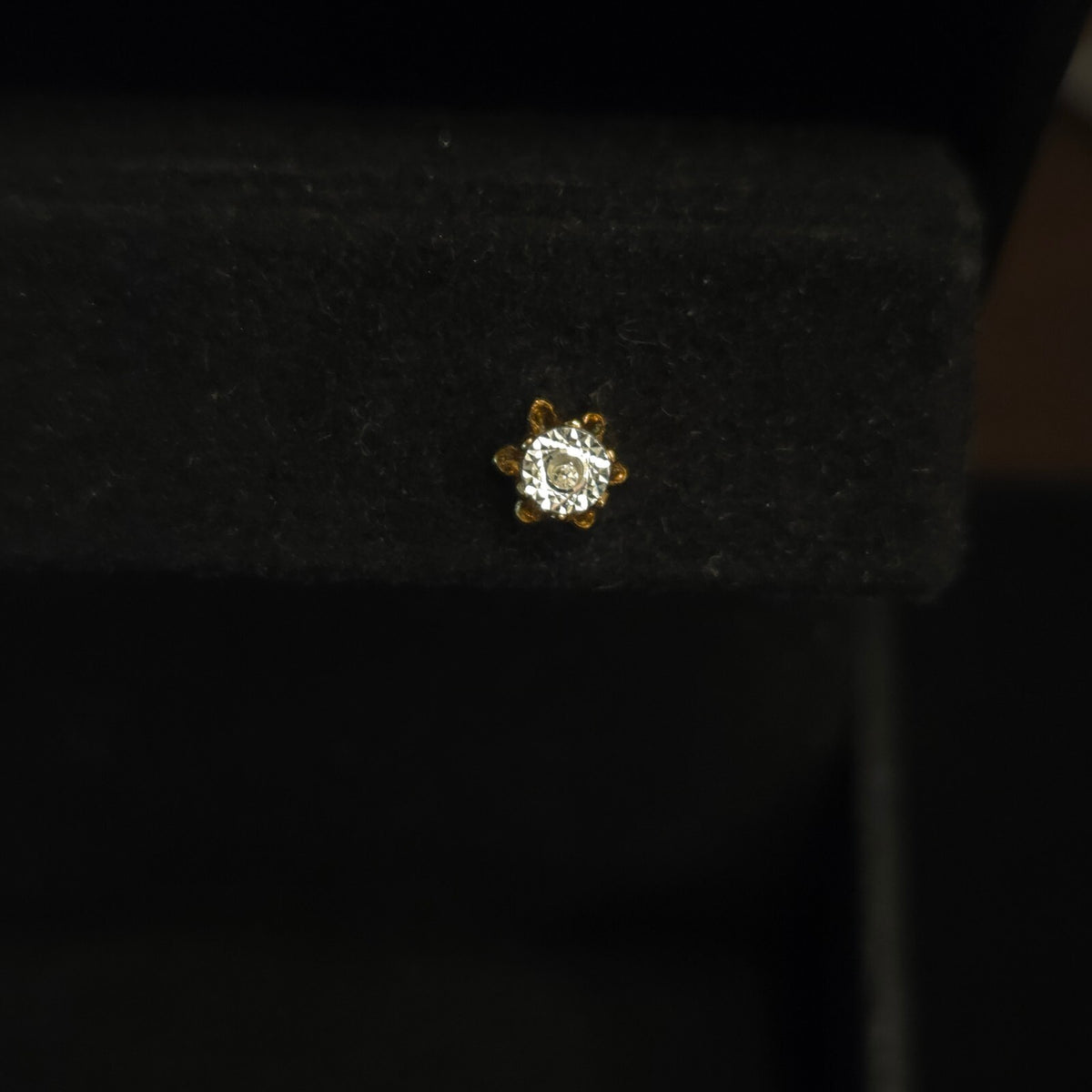Vintage Silver and Gold-Tone Buttercup Stud Earrings