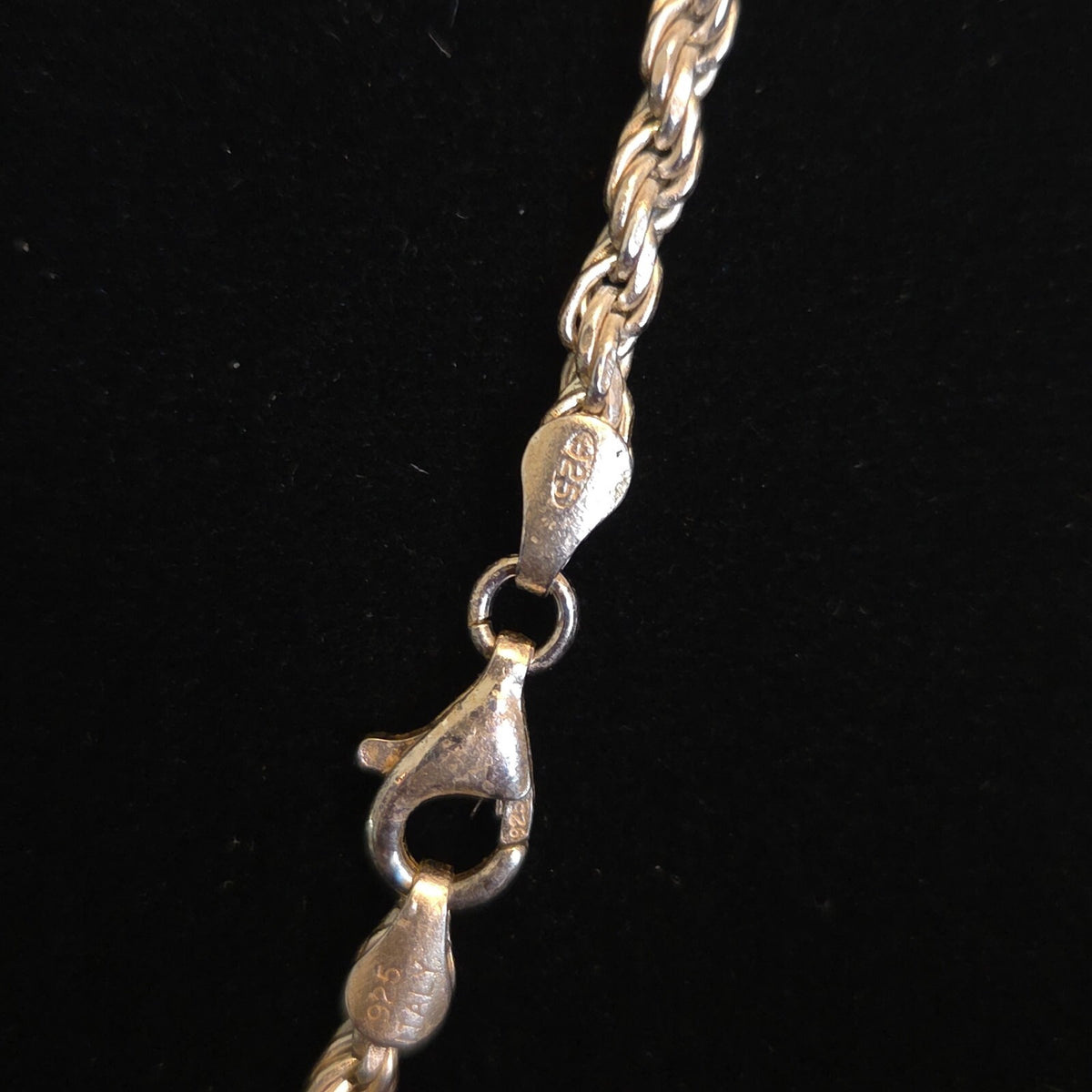 Italian Sterling Silver 22" Diamond-cut Rope Chain