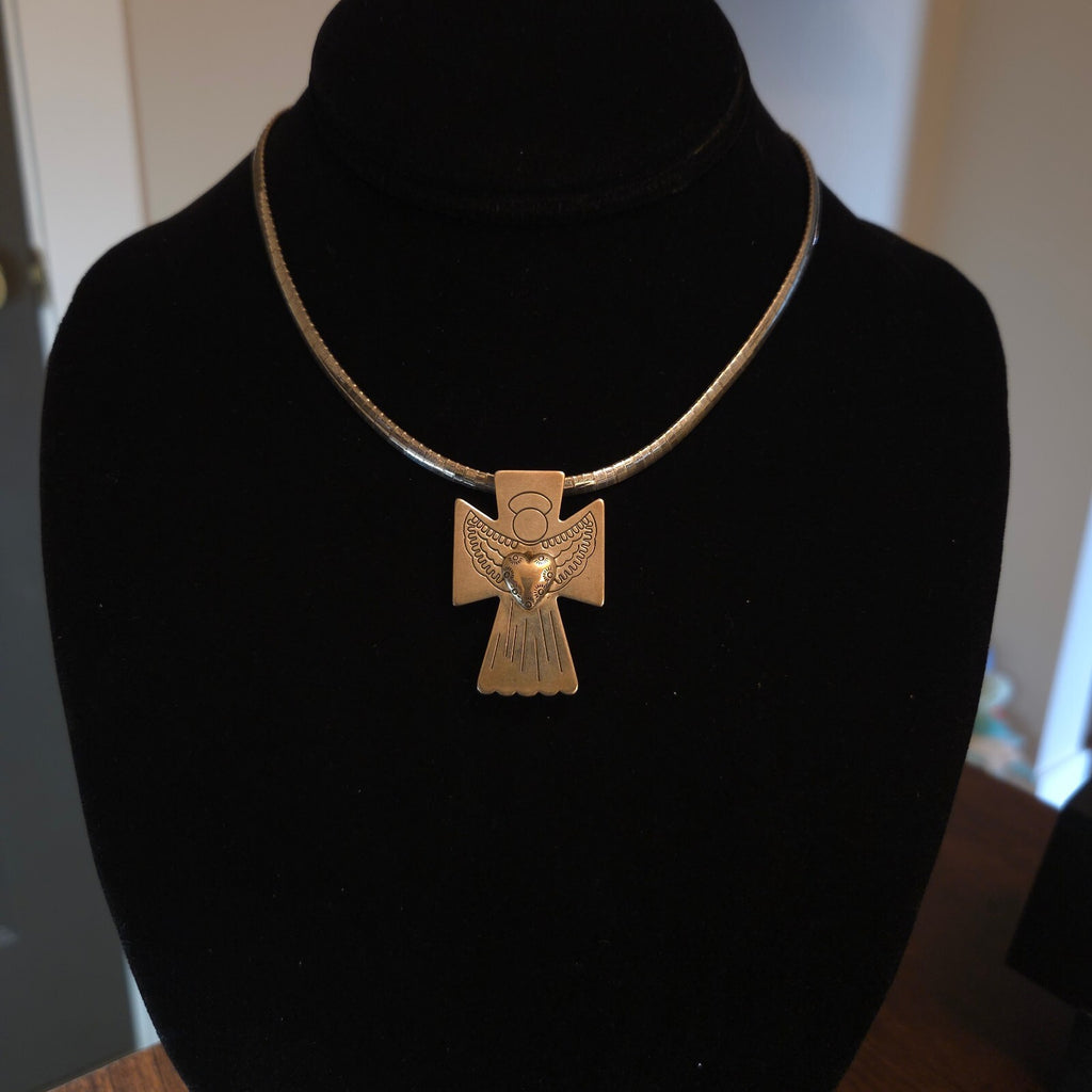 Milor 16" Sterling Silver Carolyn Pollack Pin Necklace