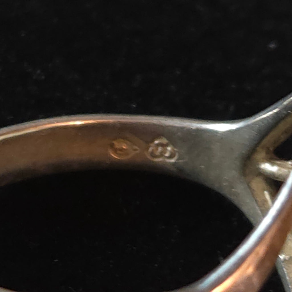 Vintage Size 7 Sterling Silver Cherub/Angel Signet Ring