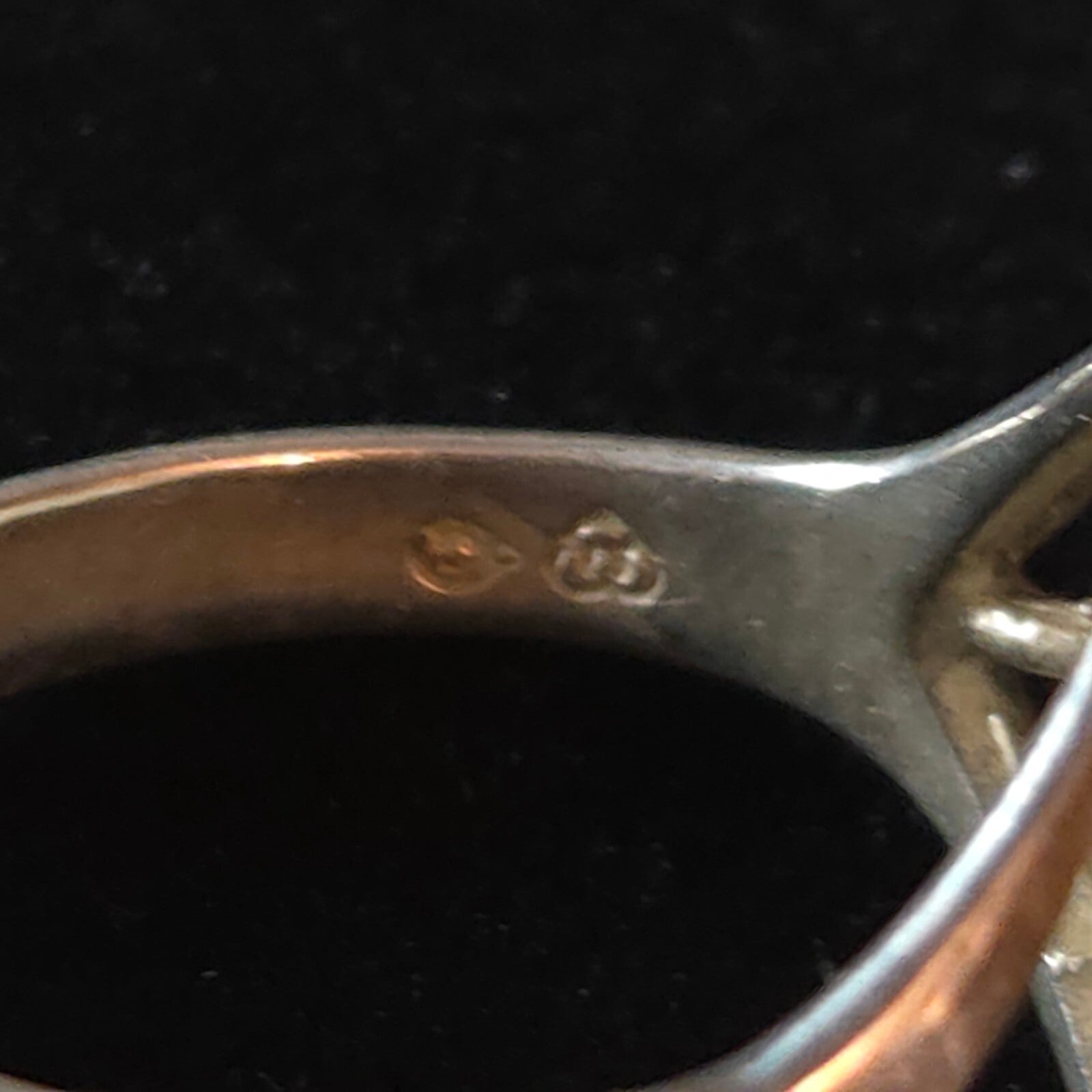 Vintage Size 7 Sterling Silver Cherub/Angel Signet Ring